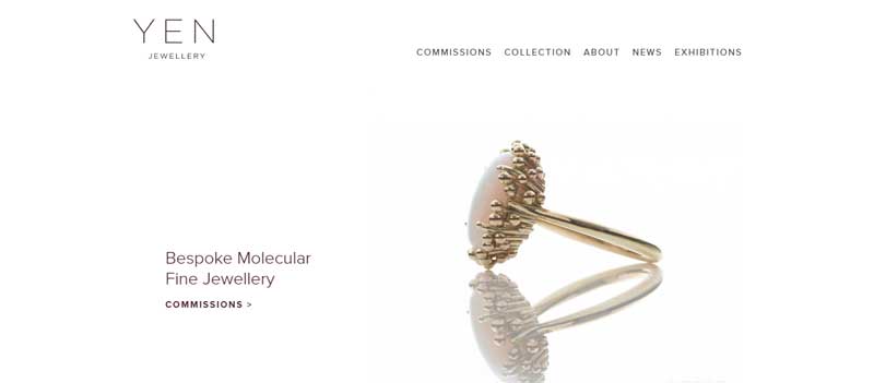 珠宝网站设计实例--Yen Jewellery 珠宝网站设计实例--Yen Jewellery